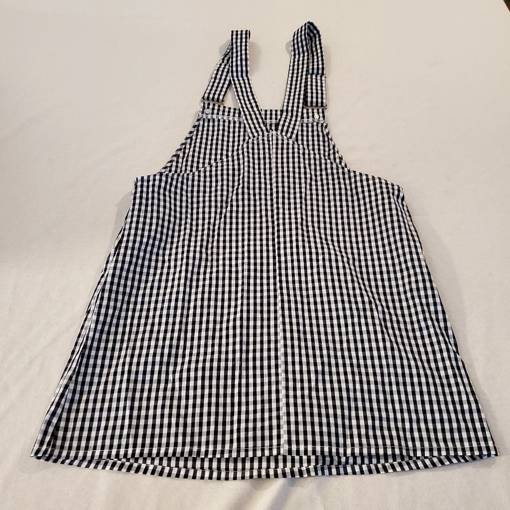 Gingham Overall Dress SHEIN Size M GUC - Picture 3 of 4
